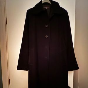 Black wool coat